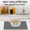 Extra Large Silicone Table Mat, Genuine Food-Grade Silicone Mat for Crafts Kids Dinner Placemat Desk Countertop Waterproof Protector Heat Insulation Kitchen Pastry Rolling Dough Pad (Dark Gray)